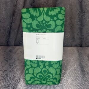 IKEA VINTERFINT 57x94” Green Cotton Tablecloth 905.296.62